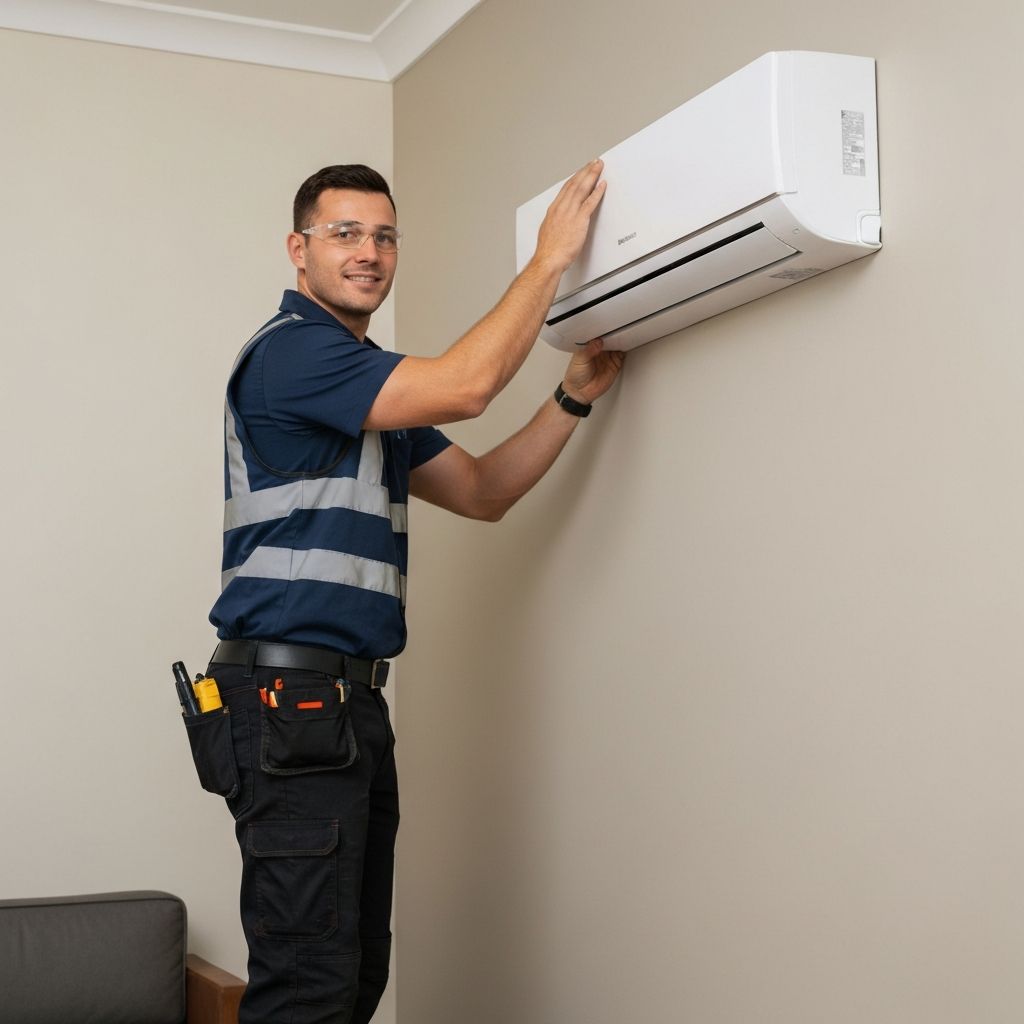 Professional split system installation